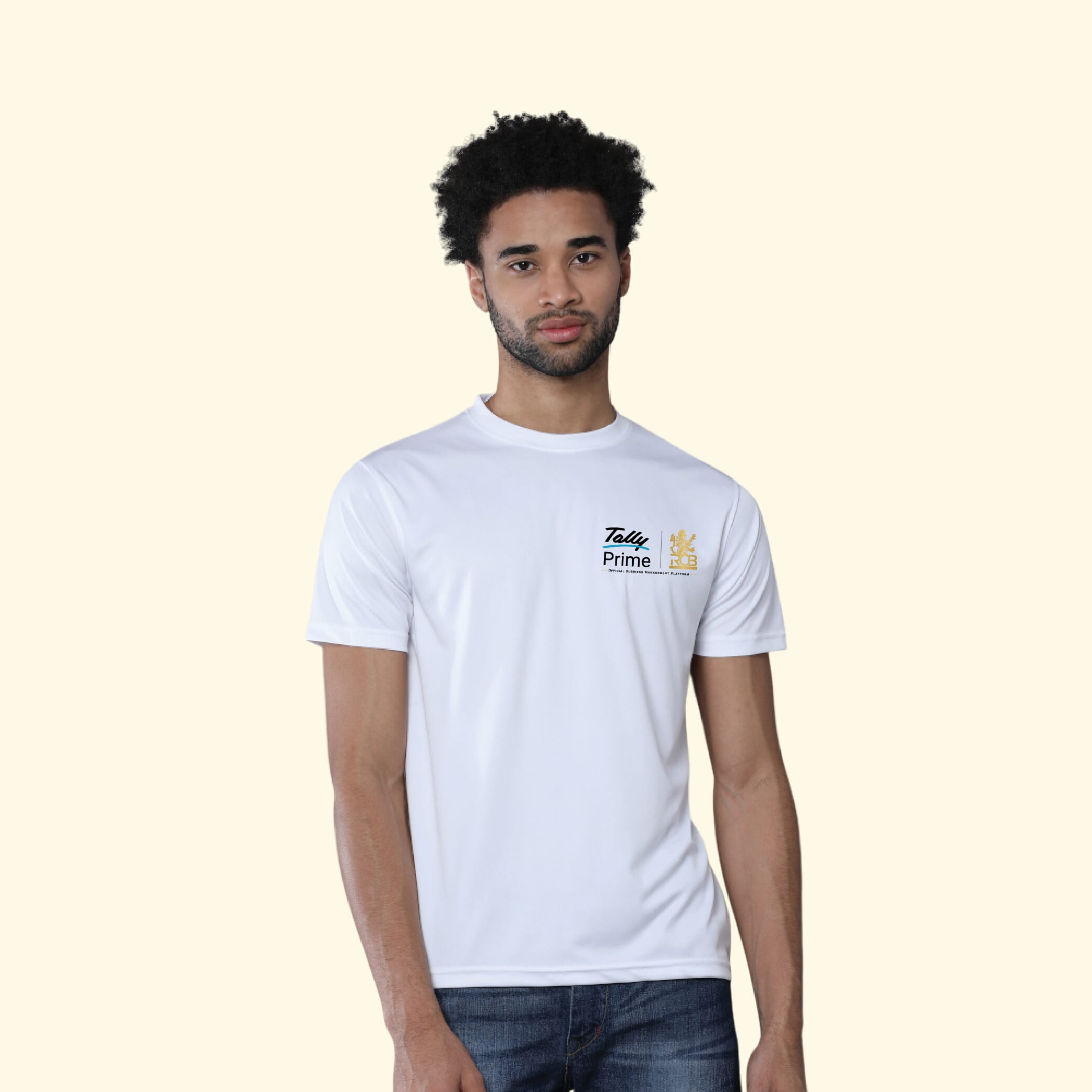 Greys&Blues Pima Round neck T-Shirt-White